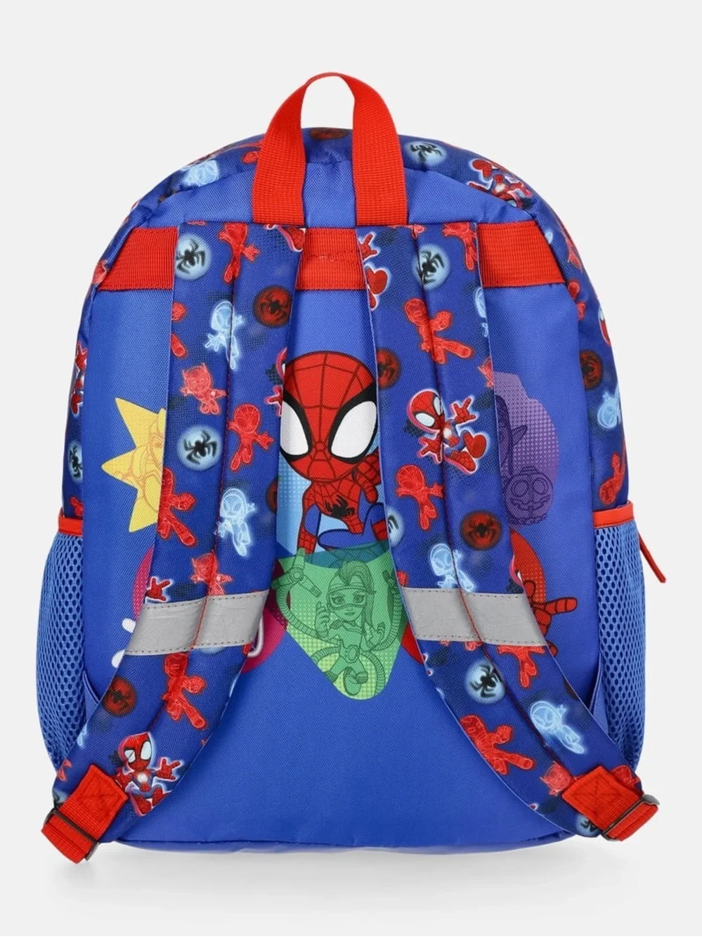 Kids Toddlers Superhero Spider-Man Backpack - Red & Blue W4
